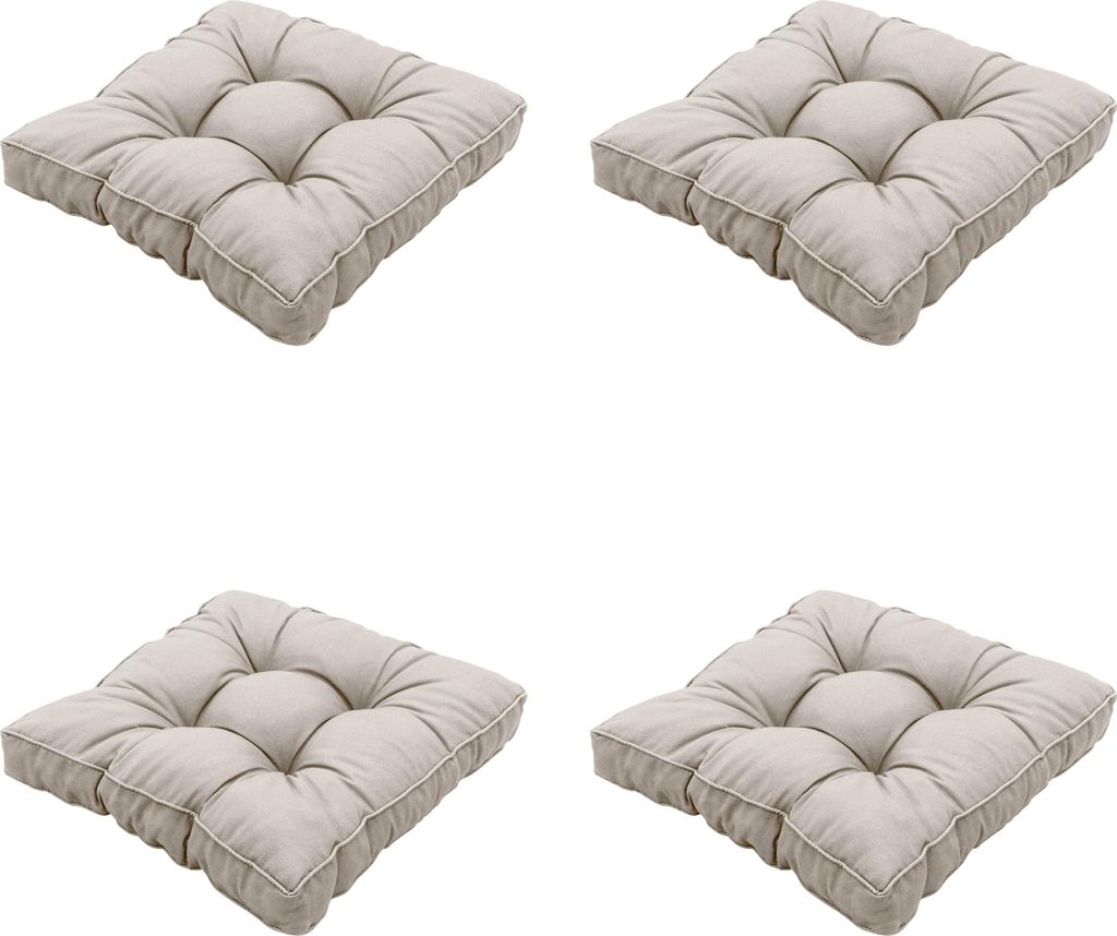 Madison Panama Sitzkissen – Beige – 47 x 47 x 10 cm – Produktbild 