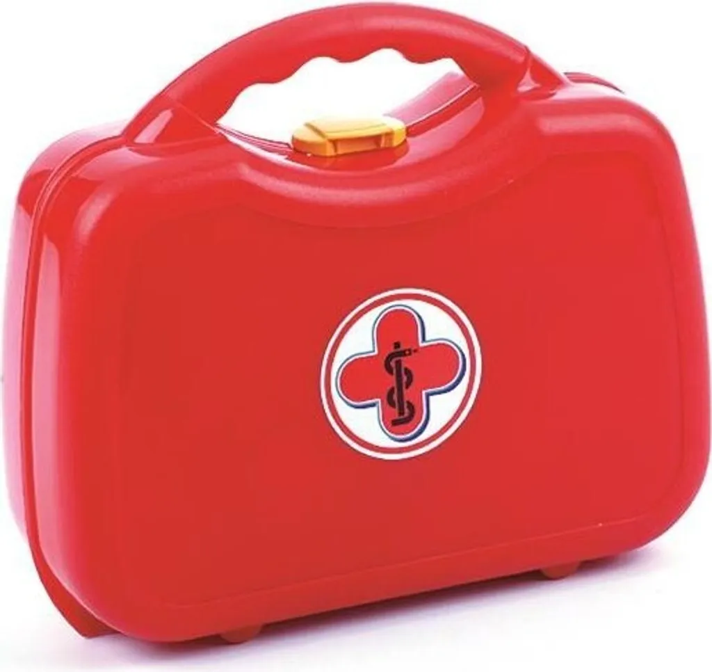 Mallette médicale enfant rouge et grise 12 pièces avec stéthoscope pro - 8