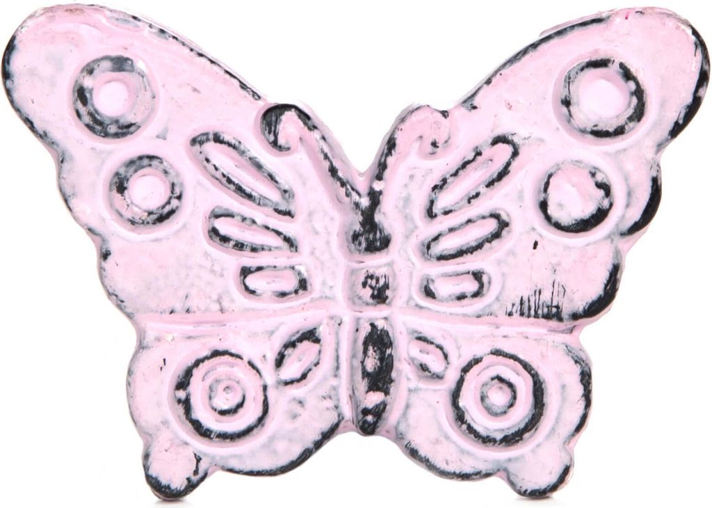 Knauf Eisen Schmetterling Rosa