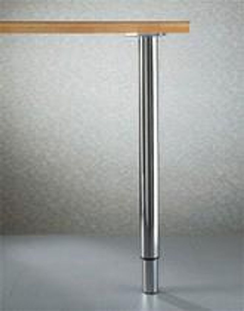 Ausziehbares Tischbein MANART - 710 bis 1100 mm - Ø 60 mm - Chrom - 20CHROME