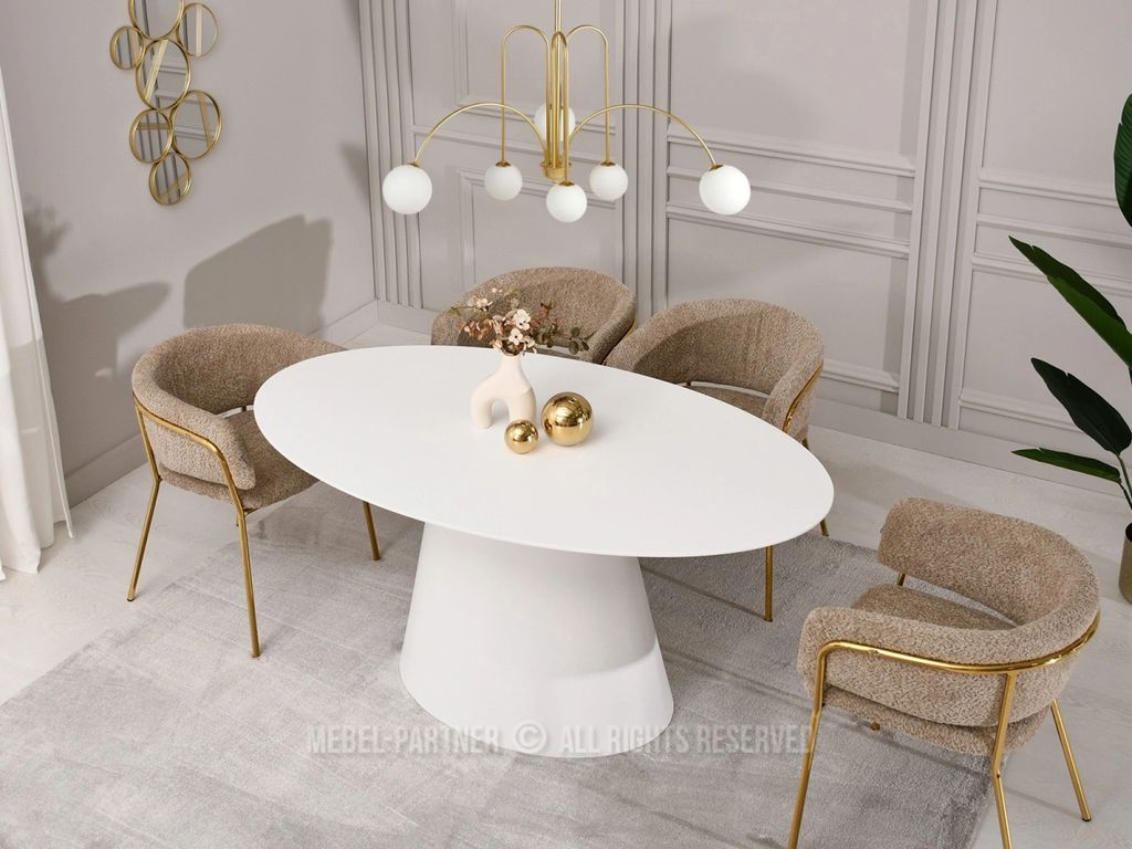 Ovaler Esstisch 160x90 cm ELIAM