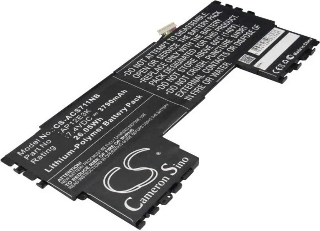 Batterie TechTek Haute Capacité compatible Acer Aspire S7 11 S7-191 Li-Po