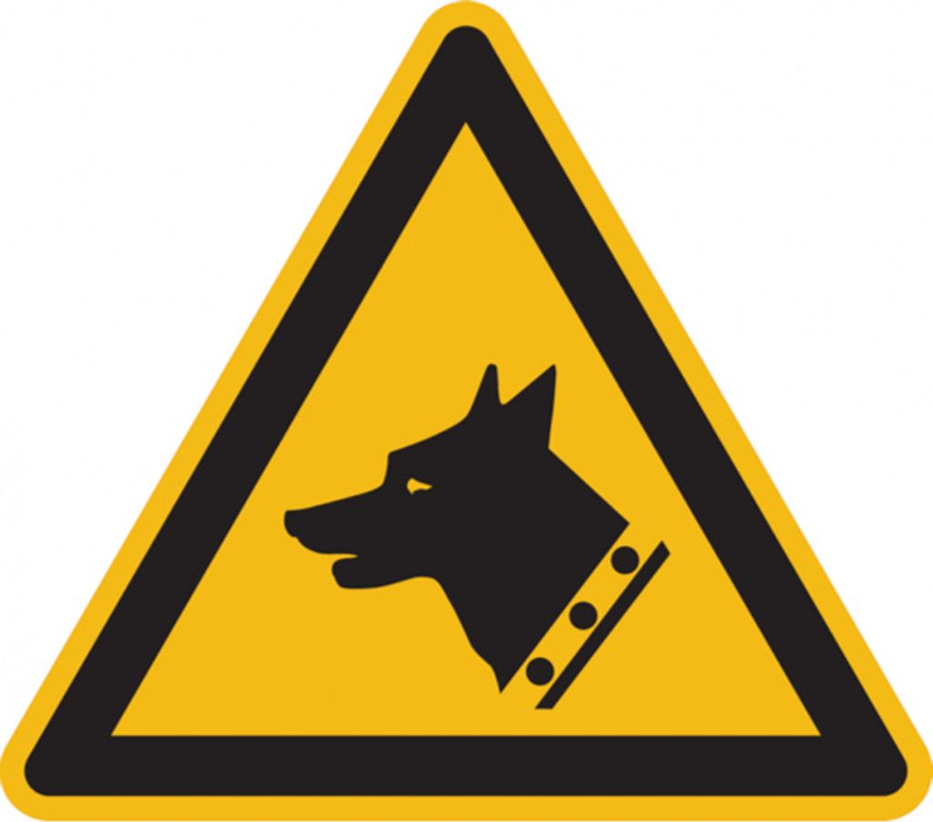 Dreifke Warnschild, Warnung vor dem Wachhund W013 | Alu geprägt | 200x0 mm |...