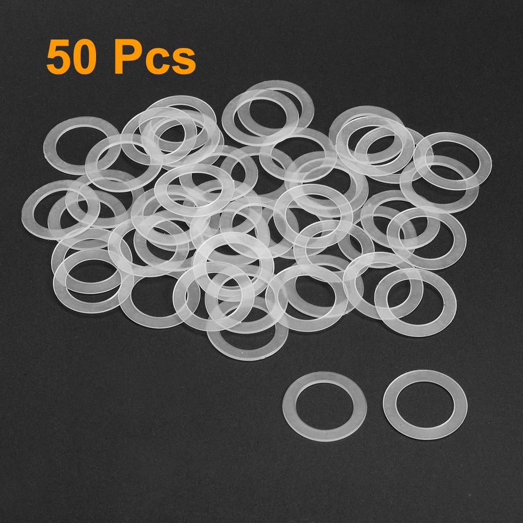 50 Stk. Flache Unterlegscheibe Nylon M20 Dichtung 30mm AD 20mm ID 1mm Dicke Klar fš¹r Wasserhahn Rohr Wasserschlauch Isolierung Schrauben
