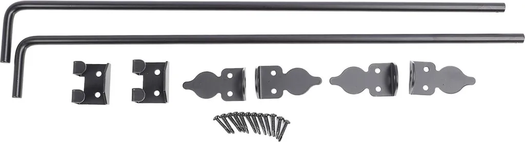 Hardware Cancello Industriale - Asta a Caduta 24in Acciaio 2pz