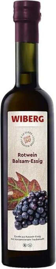 WIBERG Rotwein Balsam-Essig Cuvée aus Rotwein-Essig mit konzentriertem Traubensaft, 6 % Säure 500ml