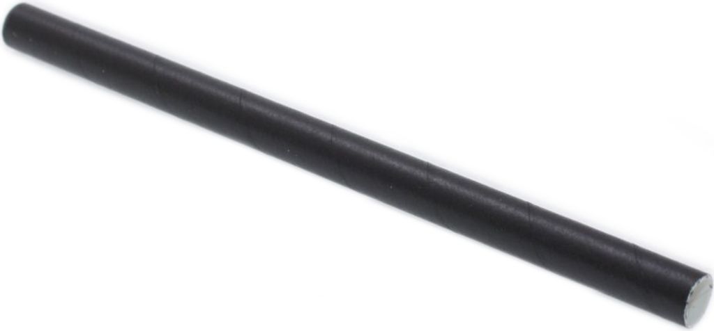 Trinkhalm Cocktail Papier schwarz 100 Stk.