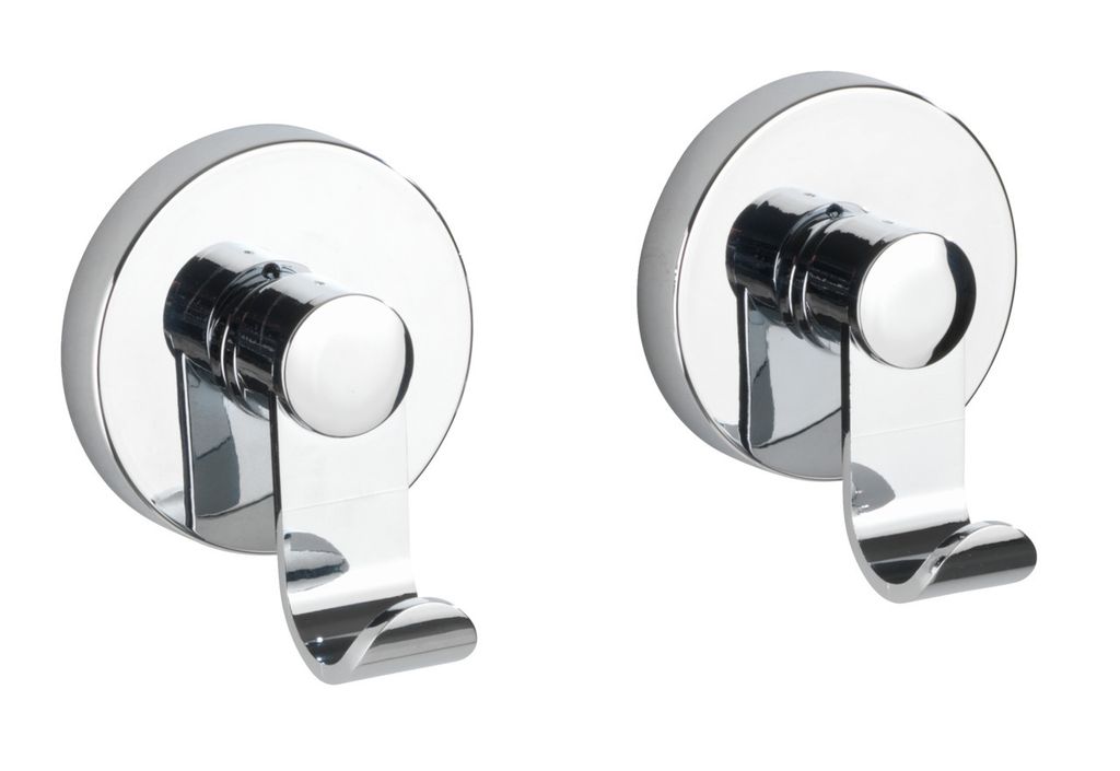 WENKO 2er Set Wand Haken Handtuch Garderoben Bad Küchen WC Produktbild 