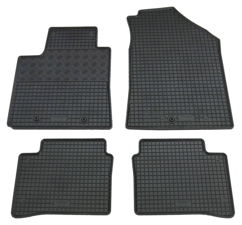 Gummifußmatten Set 4-teilig für Hyundai i10 (2020-), schwarz