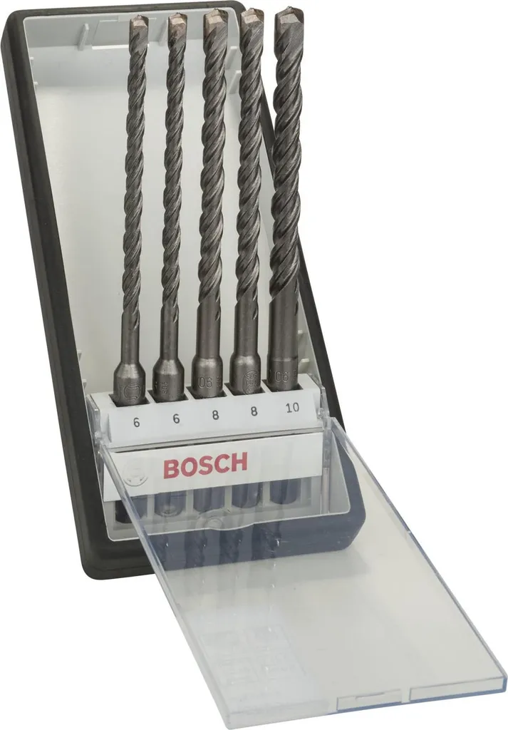Bosch SDS plus-5 Robust Line Set 5 Punte 6-10 mm per Cemento e Muro