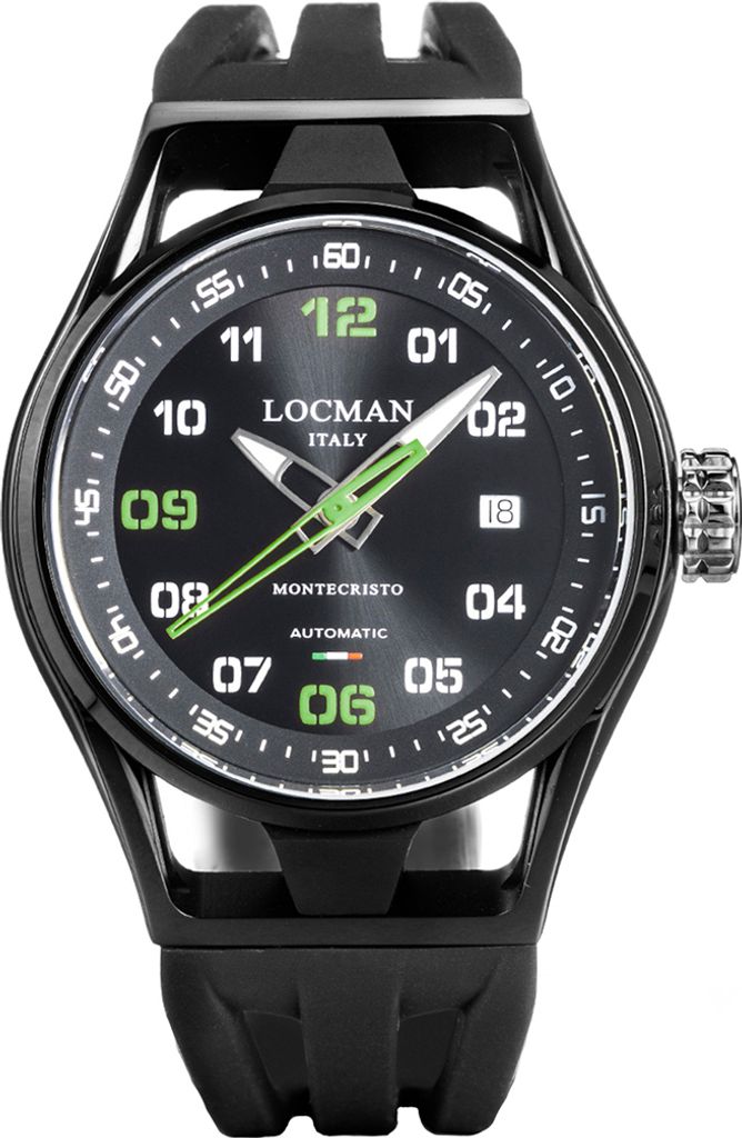 Locman - 0537K01S-BKBKGRSK - Armbanduhr - Herren - Automatik - Montecristo