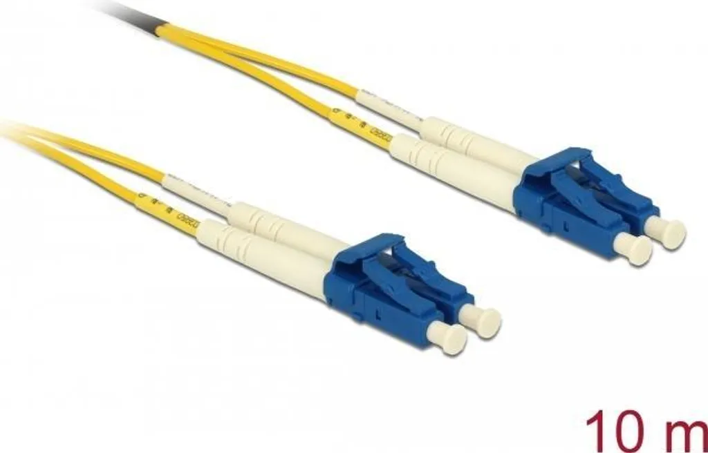 Cavo Fibra LC-LC 10m OS2 DeLOCK 84613 Giallo | Disponibile Pronta Consegna