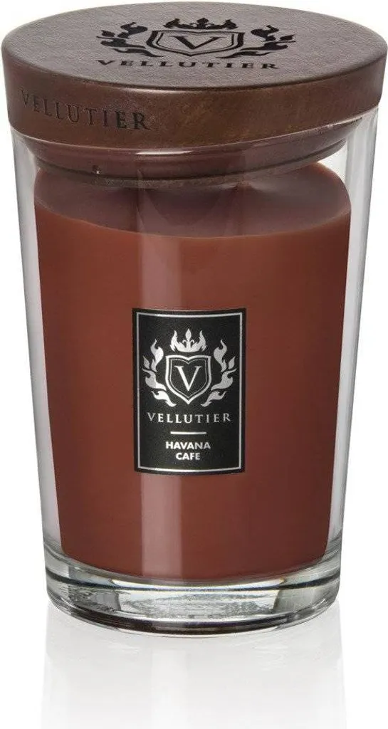 Grande Bougie Parfumée Havana Cafe Vellutier pour Ambiance Chaleureuse