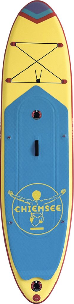 Chiemsee - SUP-Set inkl. Board, Paddel, Pumpe, Leash & Rucksack (gelb/blau) Stand-Up Paddle