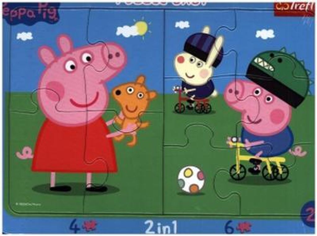 TREFL Baby-Puzzle Happy Piggy Peppa 2in1, 10 Teile Produktbild 