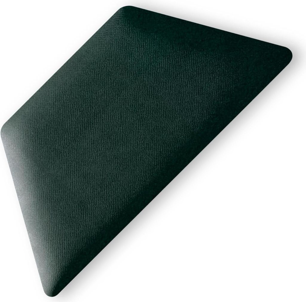 TAPHICEROS Halb Hex Wandpaneel Polsterpaneel, 30x15 cm, Oben/Unter, 1stk, VELUTTO 27, Flaschengrün, Wandkissen Halb Hexagon Wandpolster Kopfteil ...