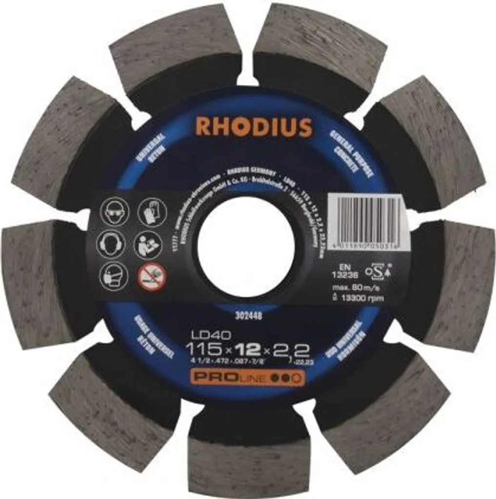 Rhodius LD 40 115mm: Il Disco Diamantato Indistruttibile per Professionisti