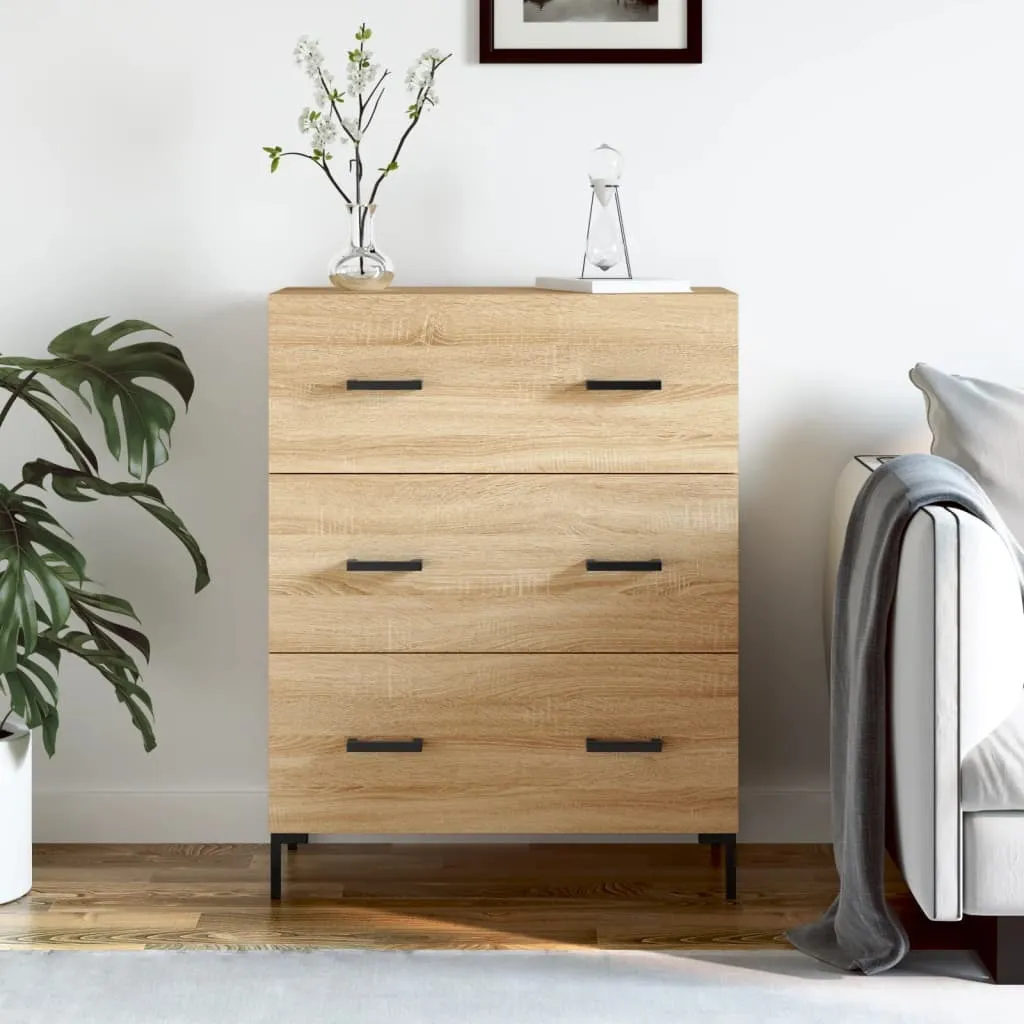 Mobiletto Multiuso Rovere Sonoma 69,5x34x90 cm | Arredo Salotto