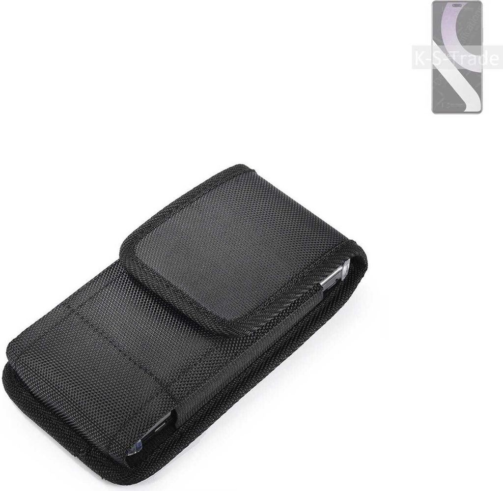 Holster Gürteltasche kompatibel mit Xiaomi Civi 2 Holster Gürtel Tasche wasserabweisend Handy Hülle Schutz Hülle Outdoor schwarz K-S-Trade