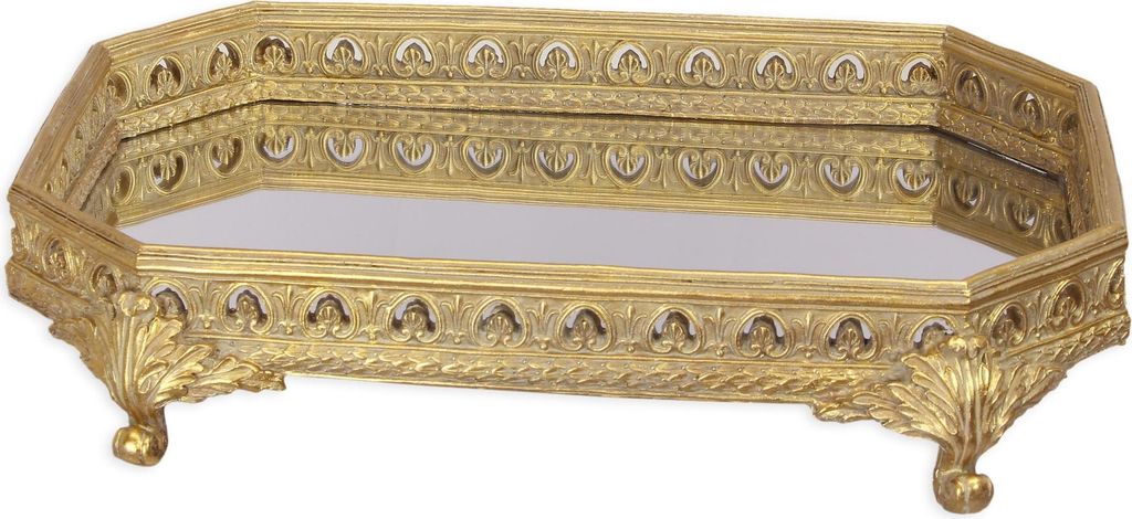 Schale mit Spiegel Einlage Replikat Retro Design Dekoration