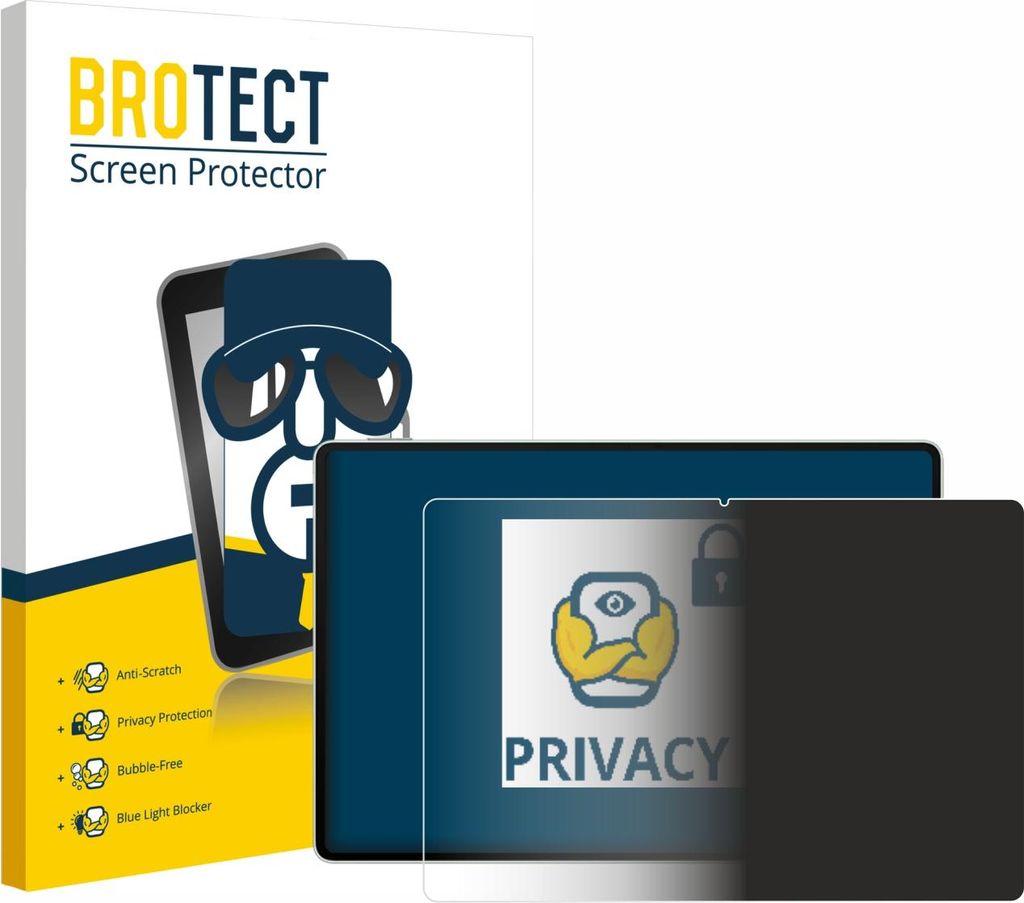 BROTECT Sichtschutzfolie für Huawei MatePad Pro 12.2" 2025 Anti-Spy Privacy Sichtschutz Blickschutz Folie Blaulicht-Schutz