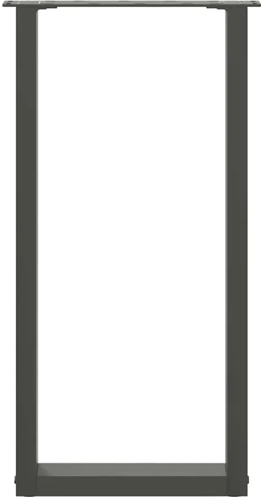 Gambe per Mobili SYFAX U-Shape Acciaio Antracite 28x72cm Kit 2pz