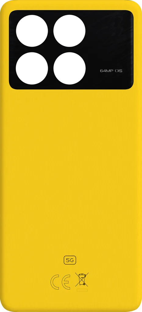 Remplacer vitre arrière Xiaomi Poco X6 Pro Jaune cassée ou rayée