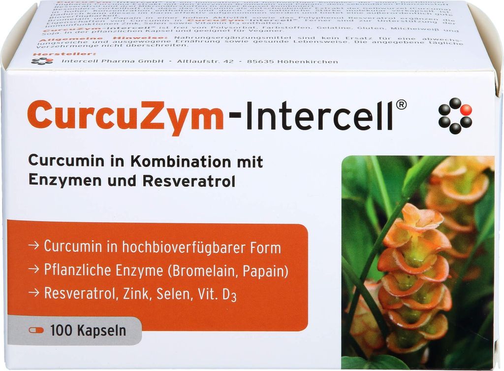 CurcuZym-Intercell capsule, 100 capsule Immagine del prodotto 