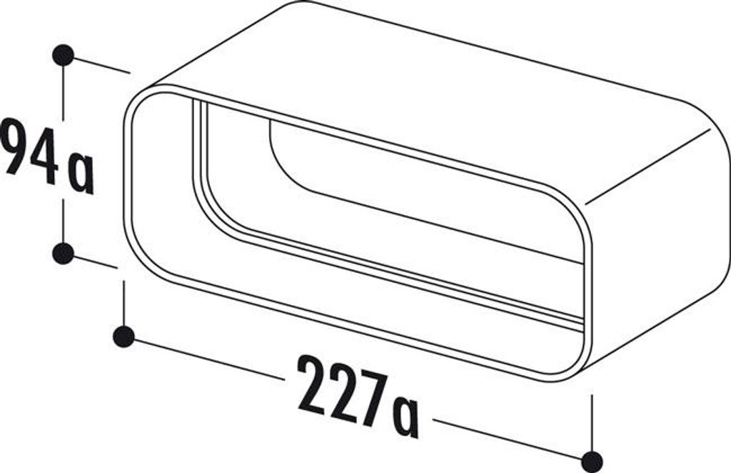NABER F-RVB 150 connettore per tubi piatti da condotto Immagine del prodotto 