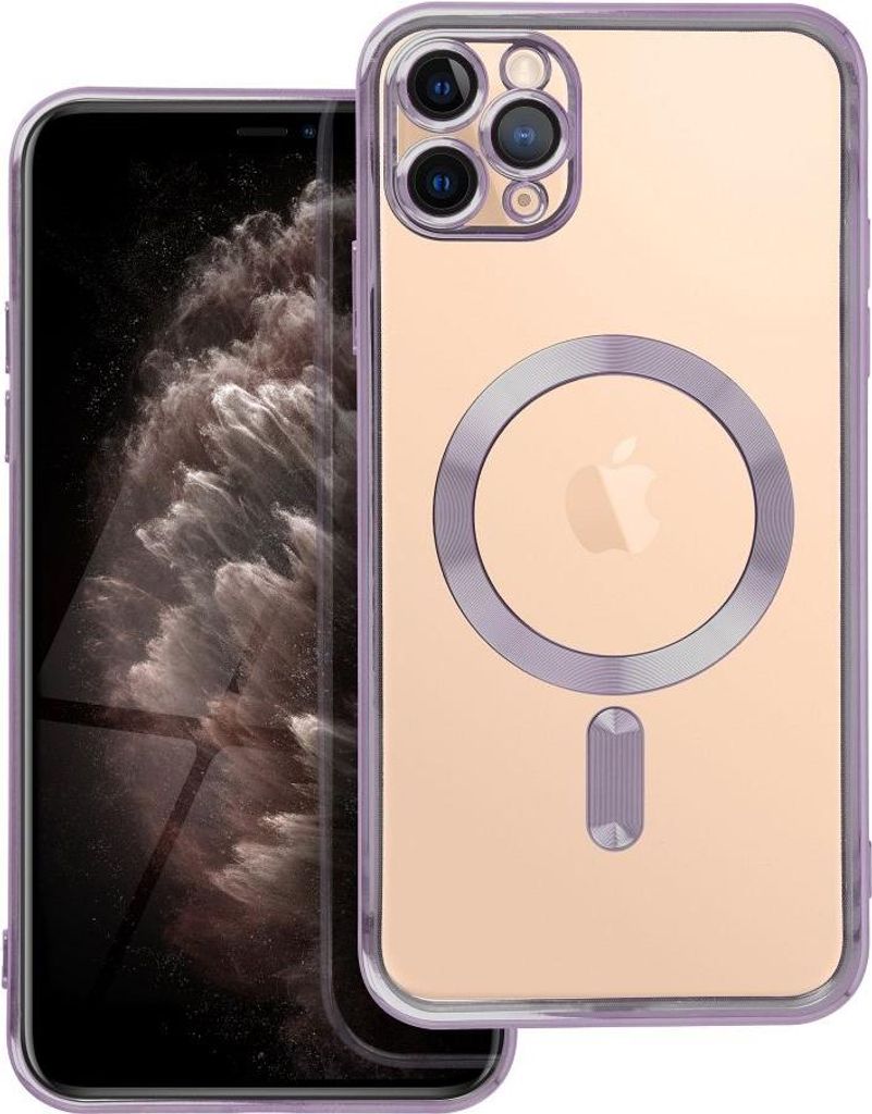Case passend für iPhone 11 PRO MAX Electro Mag Cover kompatibel mit MagSafe purple