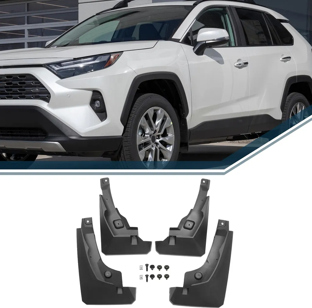 Kit Bavettes de protection pour Toyota RAV4 2019 à 2024 - Avant Arrière