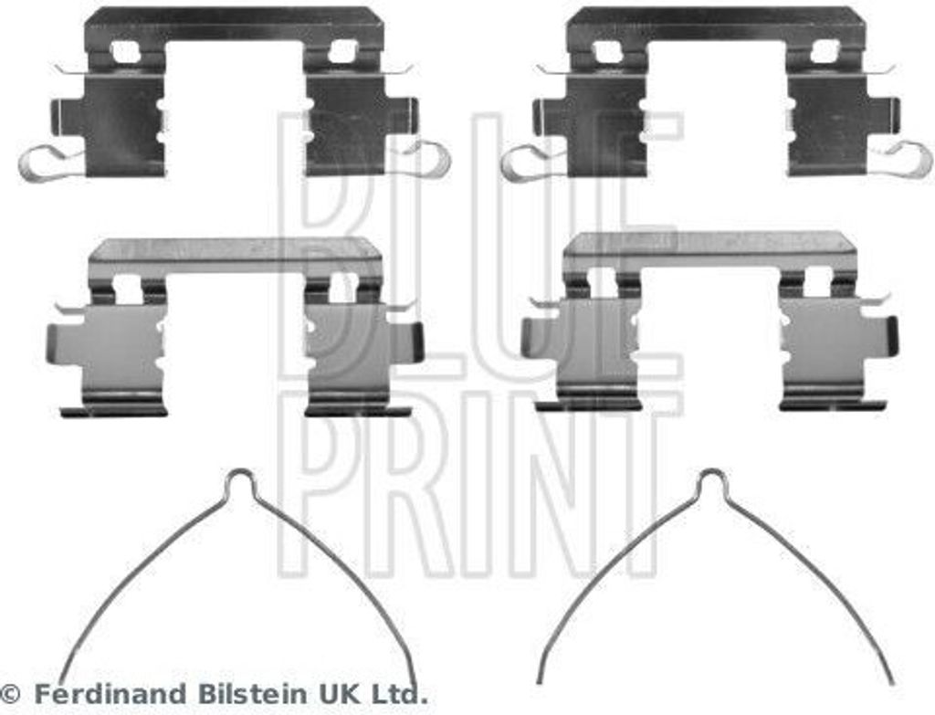 BLUE PRINT ADBP480016 Zubehörsatz Scheibenbremsbelag Vorne für OPEL Cascada (W13) für HONDA Jazz III Schrägheck (GE, GG, GP, ZA)