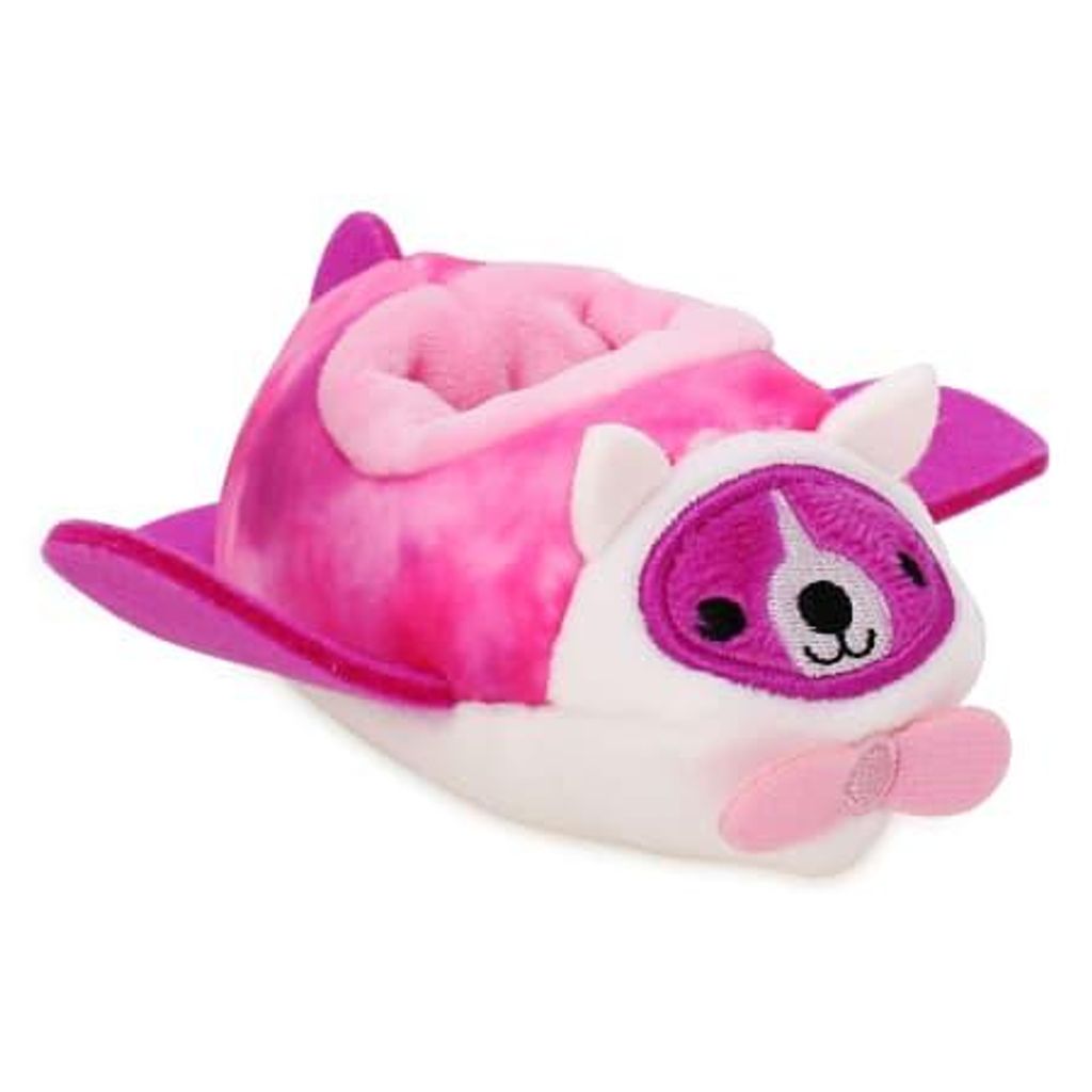 Flugzeug-Hund-rosa Squishmallows Mini-Stofftiere & Plüschtiere, Squishville 10cm, Fahrzeug und geheimes Mode