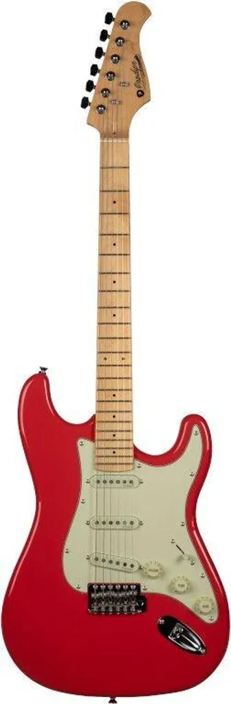 Guitare électrique ST80 MA Prodipe Guitars coloris Fiesta Red brillant