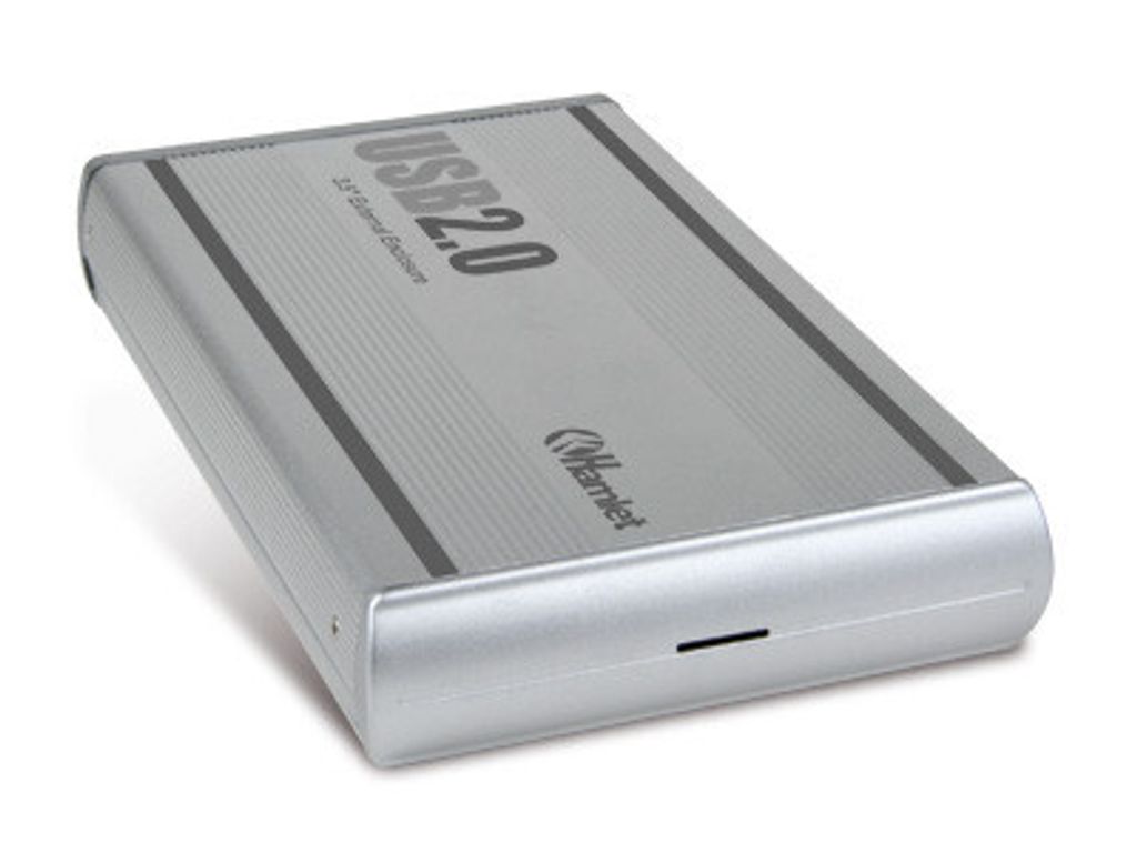 Hamlet Externe HDD 3.5" USB 2.0 SATA Silber - Festplatten-Gehäuse
