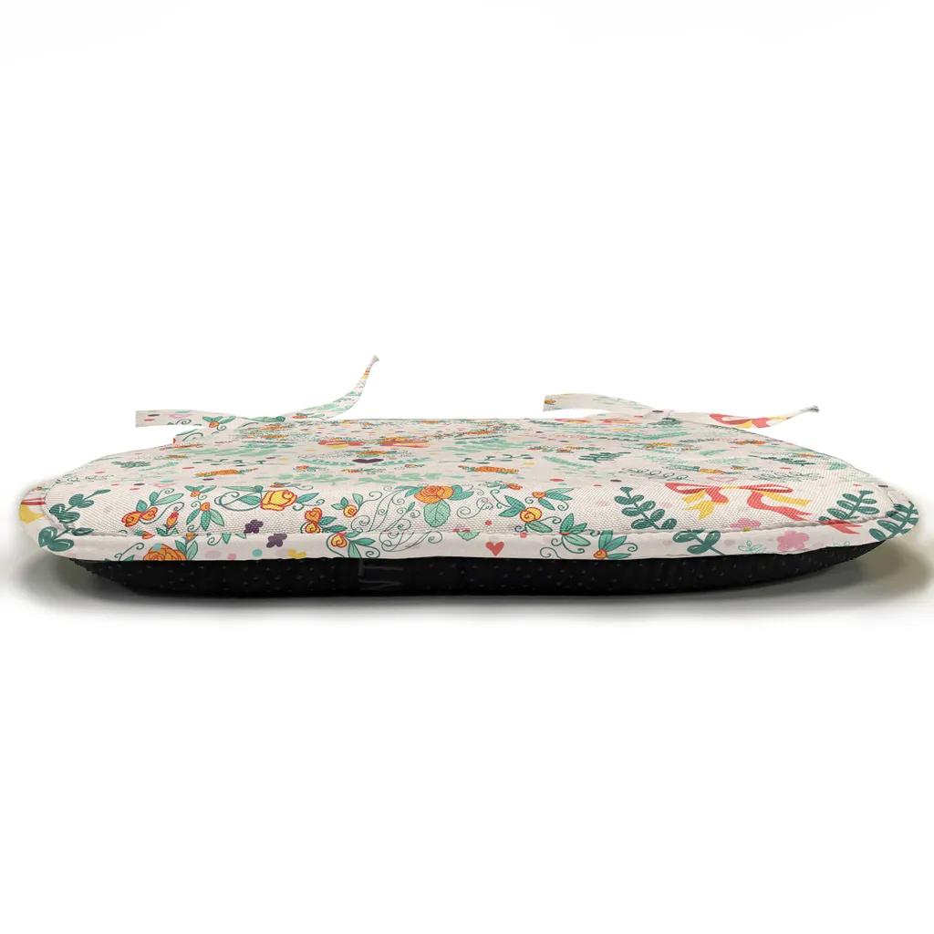 Coussin de Chaise Imperméable Lot de 4 avec Sangles Shabby Flora - 3