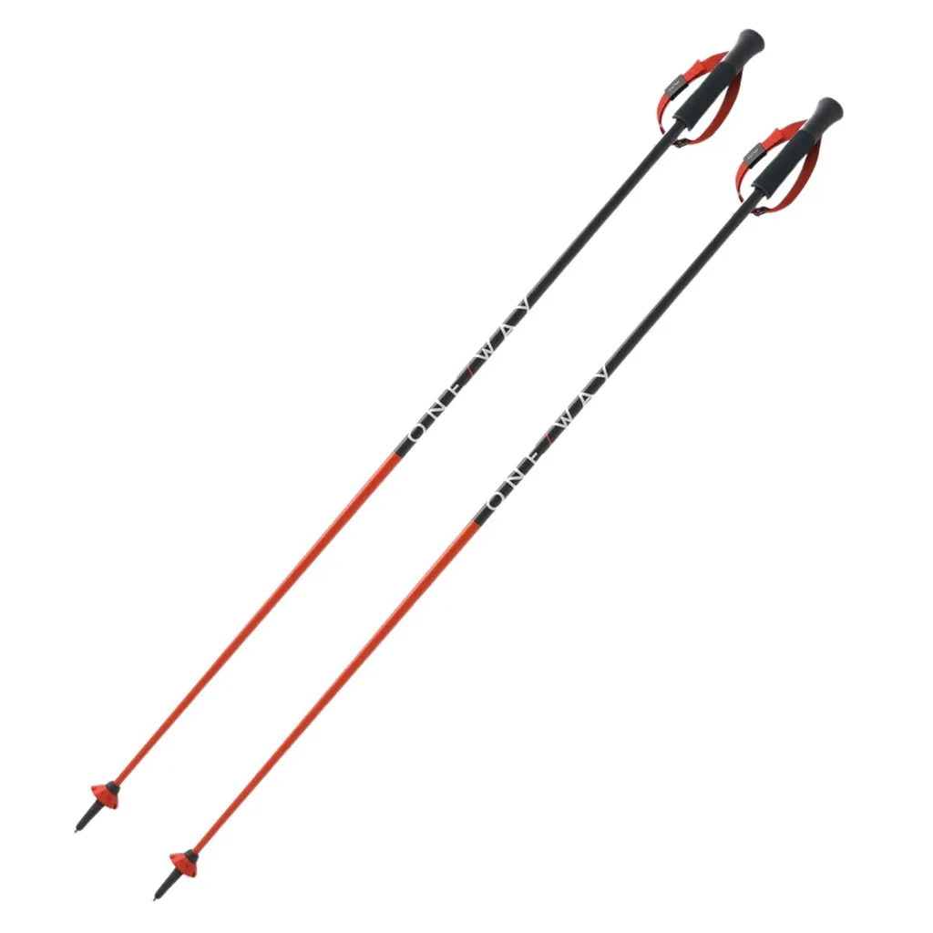Bâtons de ski OneWay RD16 SL en aluminium robuste pour slalom 130 cm