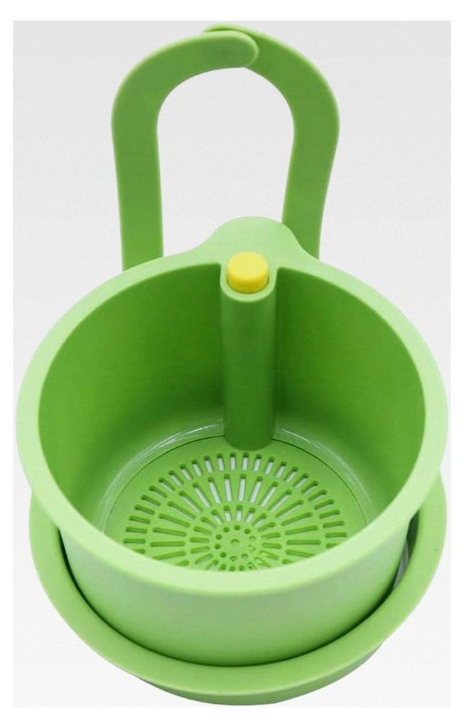 Küchenspüle Sieb Lebensmittelfänger Multifunktionaler Wasserhahn Hängenetzfilter für Abfälle Grünes Spülbecken-Abtropfwerkzeug