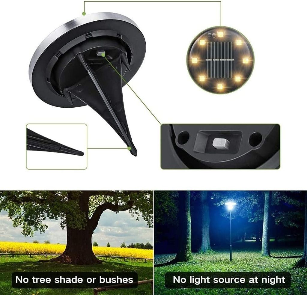 Speed 16 x LED Solarlampe Bodeneinbaustrahler Solar Produktbild 16