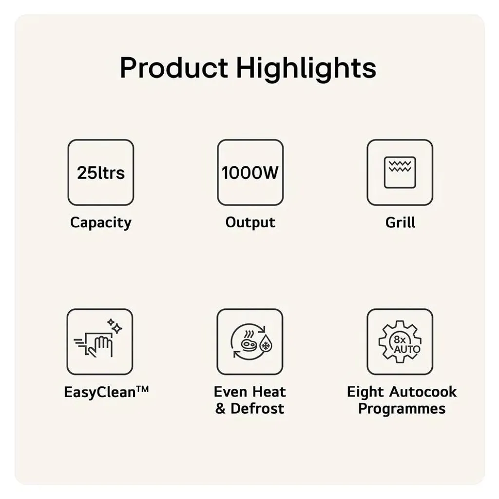 Micro-ondes combiné LG MH6535GIS : décongélation rapide et grill efficace