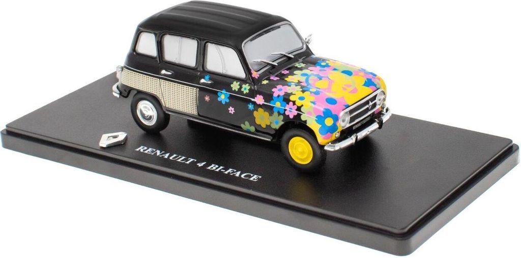 RENAULT 4 Bi-face schwarz, G110T053, Maßstab1/43, IXO