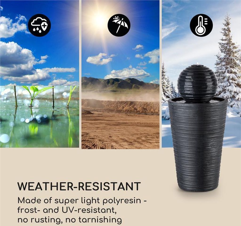 blumfeldt Liquitorre XL Gartenbrunnen - Wasserspiel , Produktbild 5