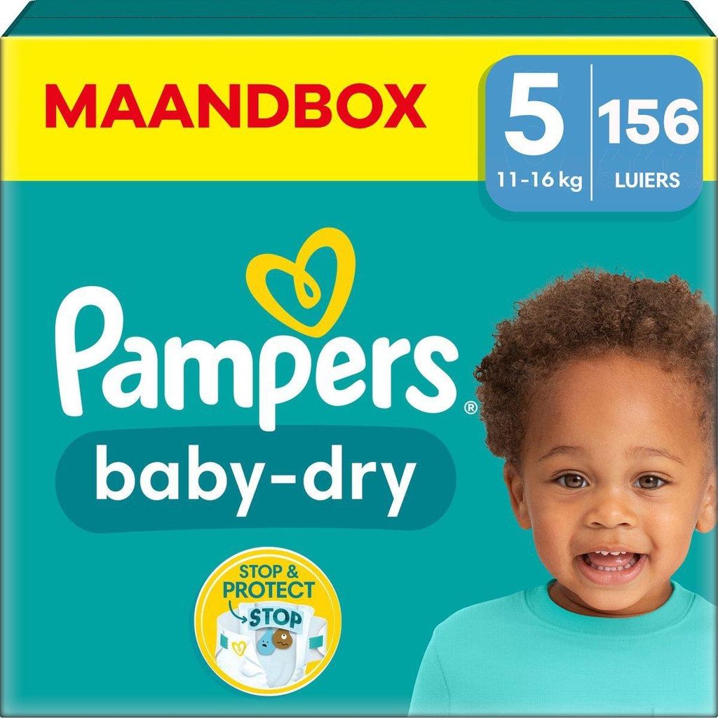 Pampers Baby Dry Größe 5 Monatspackung 156 Stück 11/16 kg