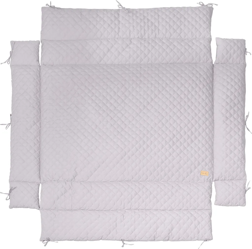 Tapis de parc anti-choc roba Style gris, protège bébé des barreaux durs