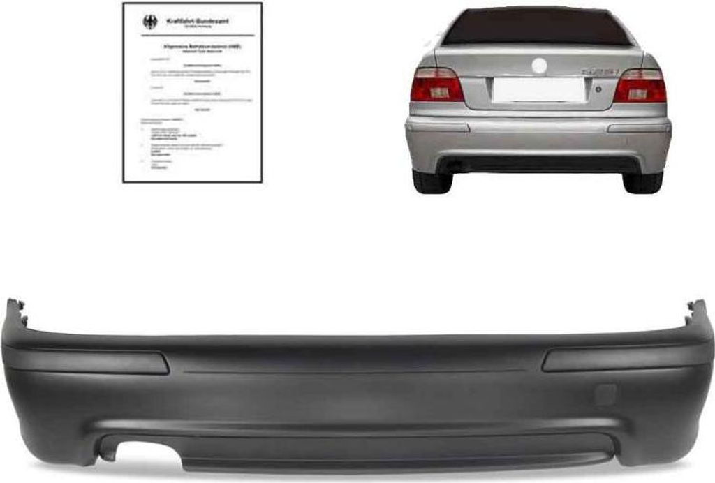 Premium Sport Stoßstange hinten Heckschürze mit ABE* paßt für BMW 5er E39 Limousine