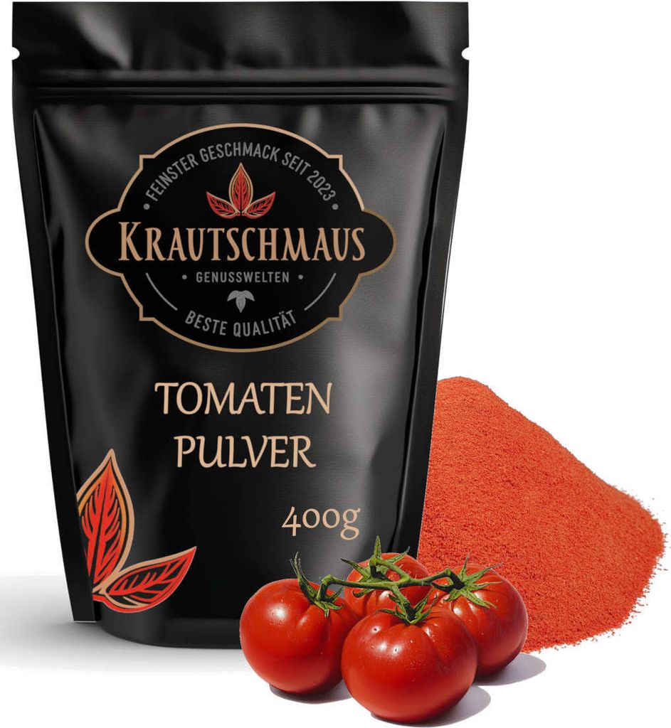 400g Tomatenpulver von Krautschmaus, sonnengereifte Tomaten Produktbild 
