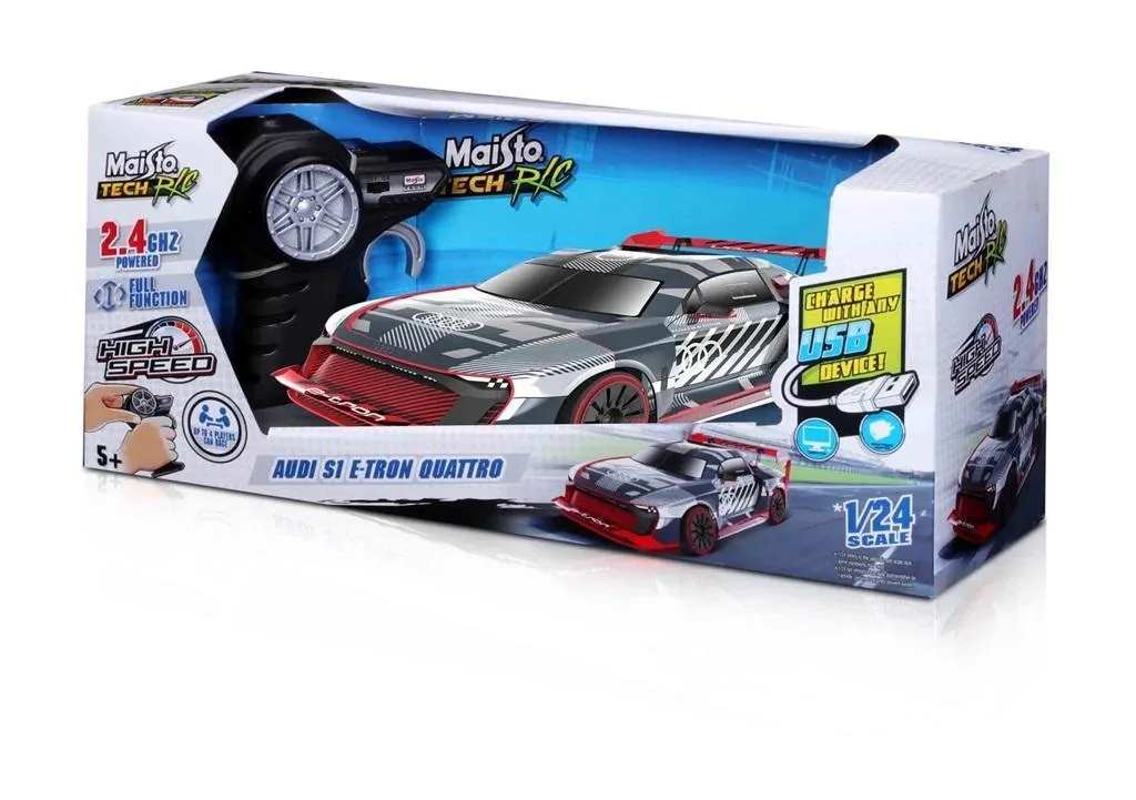 Audi S1 e-tron télécommandée 1:24 Maisto Tech - Technologie 2.4 GHz