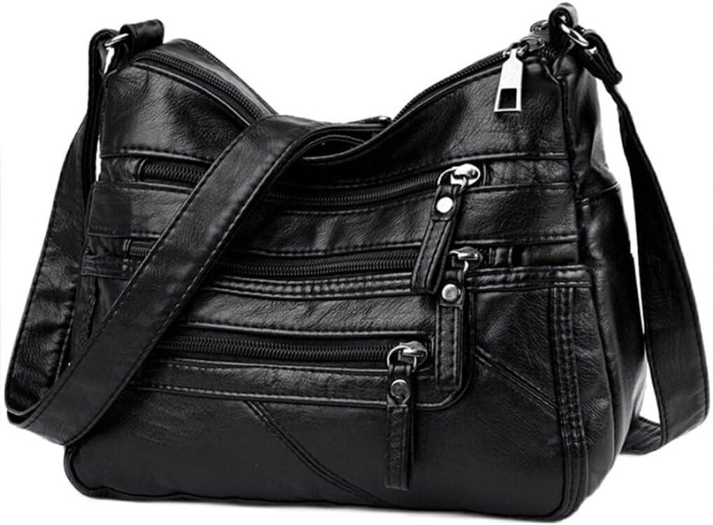 Schultertasche - Verstellbarer Riemen - Kunstleder - Produktbild 