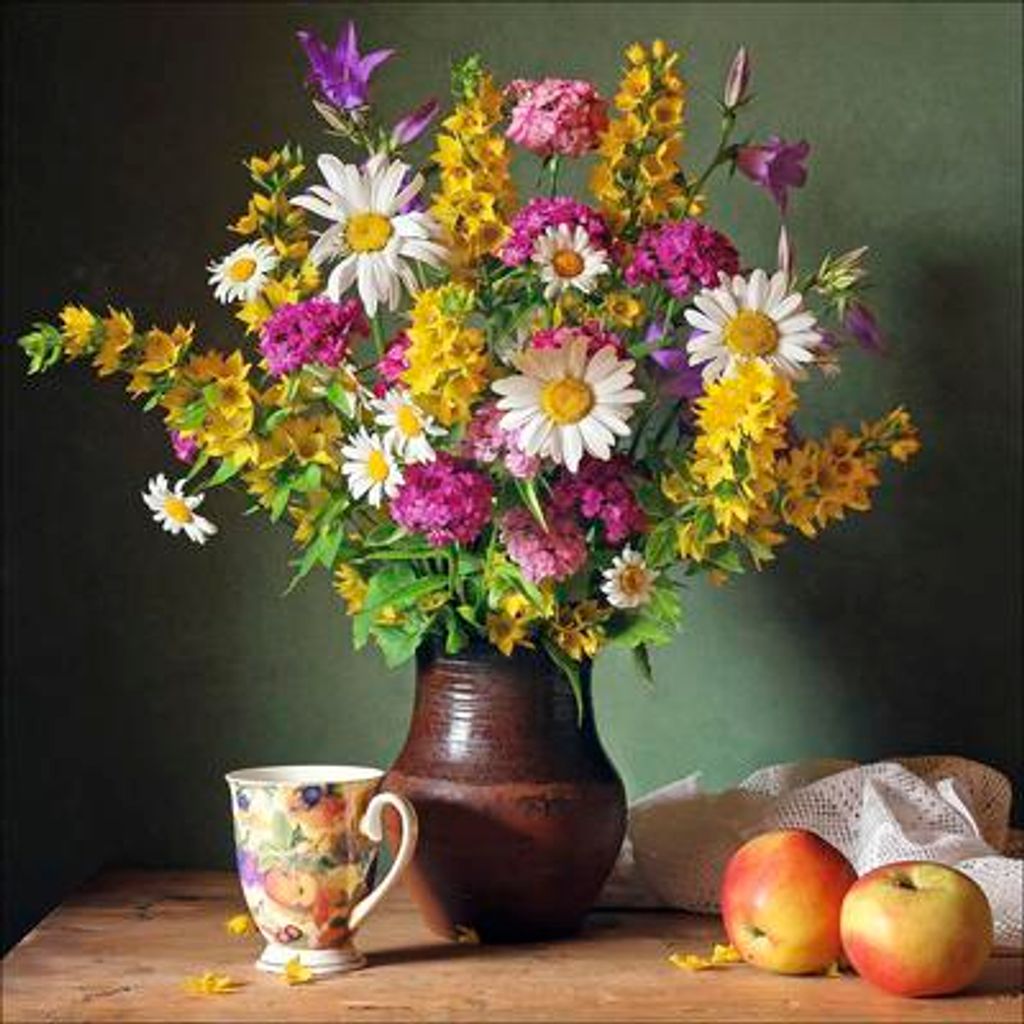 Leinwandbild New Baroque Still Life II 40x40 cm