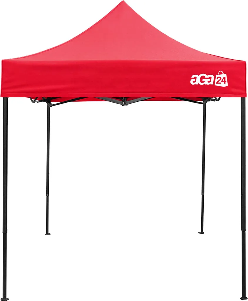 Gazebo Aga 2x2m Rosso Chiaro | Stand per Eventi e Fiere Pop-up